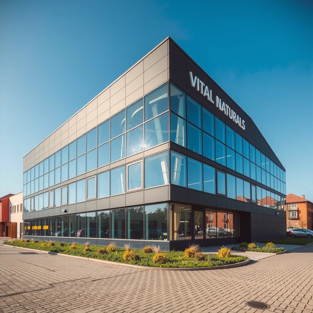 Modern Vital Naturals headquarters building in Opava Czech Republic